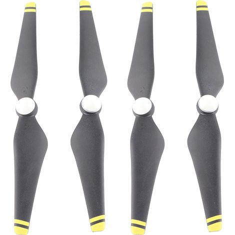 2 Paires d’hélices auto-serrantes pour drone DJI Phantom 3, accessoire quadricoptère (bord jaune) (1/5)