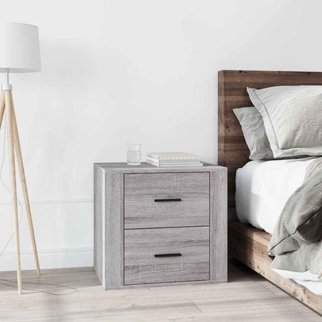 vidaXL Mesita de noche gris Sonoma 50x39x47 cm (1/5)