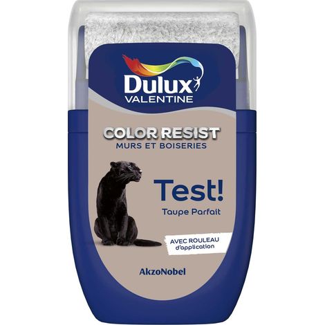Testeur couleur Taupe Parfait 30 mL - Peinture Color Resist - Dulux Valentine