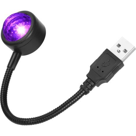 Luz de techo USB para coche, mini luz interior romántica para coche con LED USB, 4 colores y 9 modos ajustables, lámpara USB Plug and Play para decoración ambiental/coche/hogar/fiesta - JUSCH (1/5)