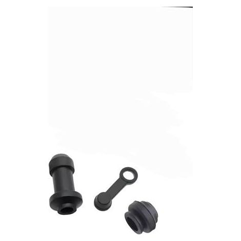 3er Set Staubschutz-Gummis für Motorradbremszangen, Schwarz