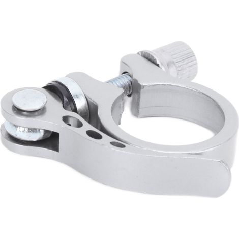 Collier de selle aluminium alliage à serrage rapide pour tube de selle de VTT, 3cm Argent (1/5)