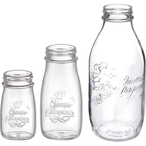 BOTTIGLIA VETRO QUATTRO STAGIONI- - ø mm.56 ml.200 - 12 pezzi BORMIOLI