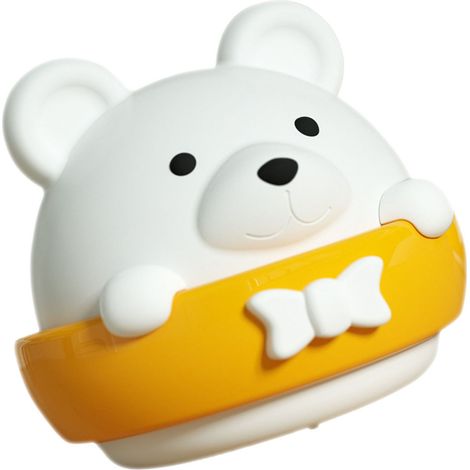 Applique murale LED avec protection oculaire, en forme d'ourson mignon, veilleuse murale avec télécommande, prise CN, 220 V (1/5)