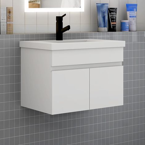 Waschtisch mit Unterschrank 60cm Wei