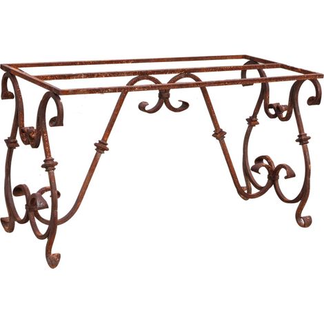 Base de table en fer massif L130xPR60xH74 cm
