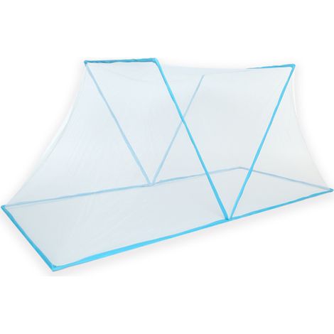 Mosquitera plegable, poliéster de alta densidad, transpirable y duradera, instalación sin herramientas, para dormitorio. (1/5)