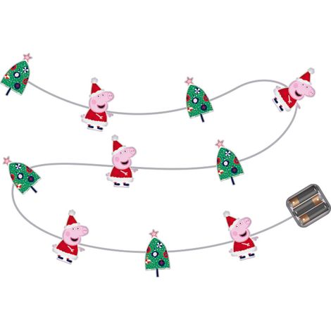 Guirlande lumineuse de noel Peppa Pig - 10 Leds - 165 cm (1/3)