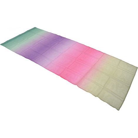 Rideaux en gaze dégradée 1x2,7m, voilage moderne en tulle transparent pour chambre et salle de jeux, Lower Bean Paste (1/5)