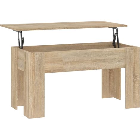 Maison Exclusive - Couchtisch Sonoma-Eiche 101x49x52 cm Holzwerks