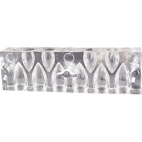 Räucherkegelform mit 10 Fächern, transparentes Acryl, DIY