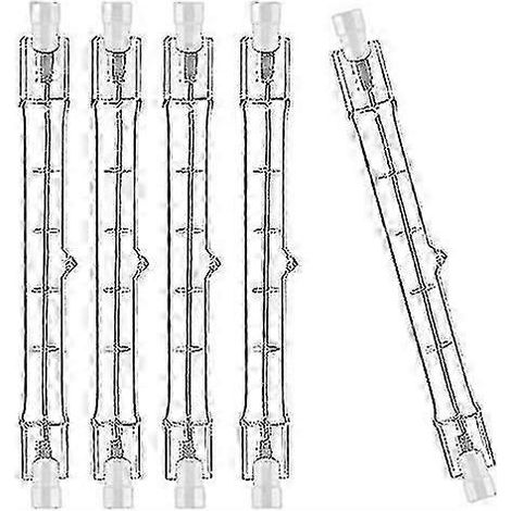Packung mit 10 dimmbaren R7s-Halogenlampen (118 mm, 230 W, 230 V) für Baustellenfluter (1/5)