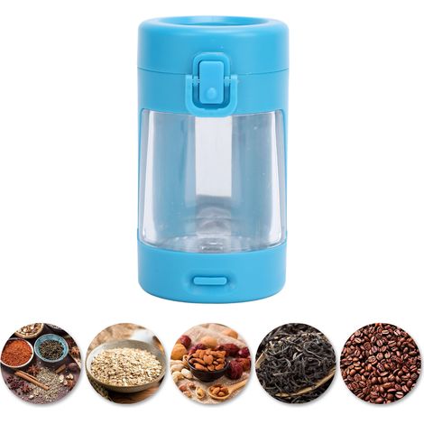 Boîte de rangement magnifiante rechargeable hermétique LED 50mAh ABS Mini 82g Bleu USB (1/5)