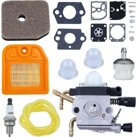 4237 120 0606 Kit de réparation de carburateur pour Stihl HS81 HS81R HS81RC HS81T HS86 HS86R Taille-haie HS86T avec filtre à air et conduite de carburant (1/5)