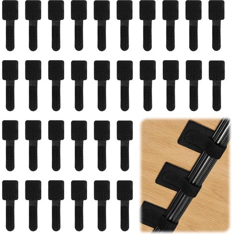 50 Bandes Passe Cable Bureau Réutilisables, Organisateur de Cable Adhésif Fort, Support Cable pour Bureau Maison, Cable Management Bureau Écologique, Range Cable Bureau Anti Dérangement (1/5)