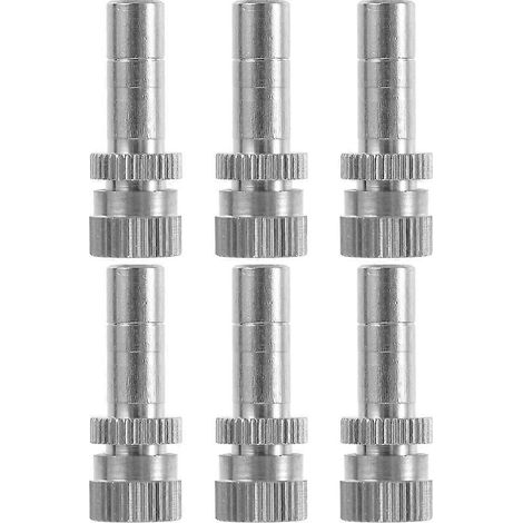 Atomizing Spray Mister Nozzle Head 6Pcs Brass Cooling Function Durable Accessory For Gardening And Agricultural Irrigation (1/3)