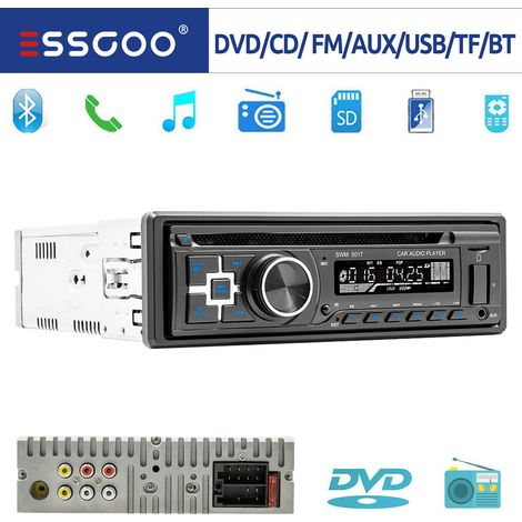 Radio con CD Riproduzione DVD MP3 USB Bluetooth FM AUX Radio Enkel 1 DIN (1/5)