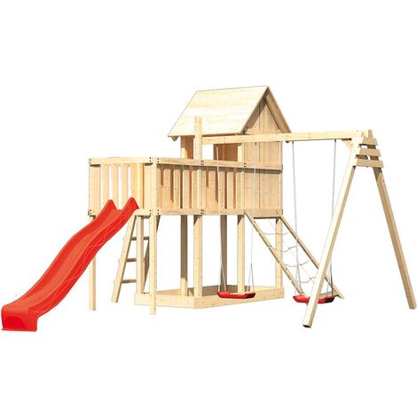 Akubi Stelzenhaus Frieda natur Rut. rot+DS+ABP+Netzrampe