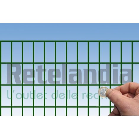 Rete Metallica Plasticata Verde Maglia 50x25 mm, h 1m, l 25m, MADE IN ITALY (1/3)