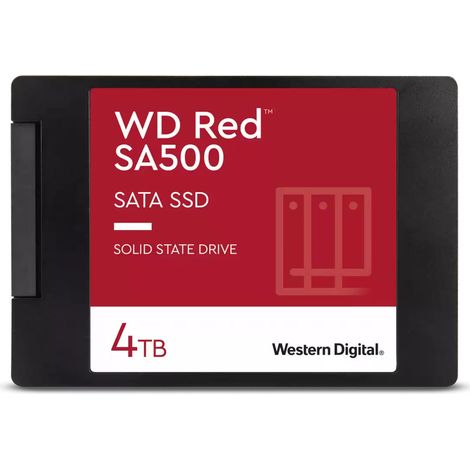Western Digital Red WDS400T2R0A drives allo stato solido 4 TB 2.5 pollici Serial ATA III 3D NAND (1/4)