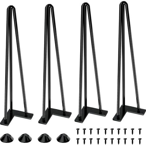 Gambe Tavolo Metallo Protezioni Pavimento 51 cm Set 4 Pezzi (1/5)