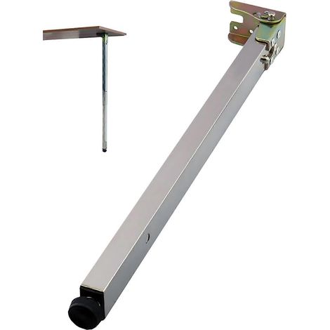 Pieds de table pliables et réglables en acier inoxydable, hauteur 70 cm, conception télescopique, gain de place, adaptés aux bureaux et aux bars. (1/5)