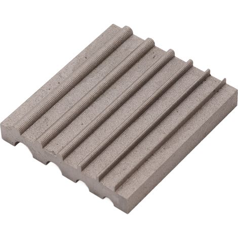 Polisseuse à cuir DIY, outil de ponçage à large bord biseauté pour le cuir, outil de ponçage à large bord biseauté, surface rainurée ronde grise (1/5)