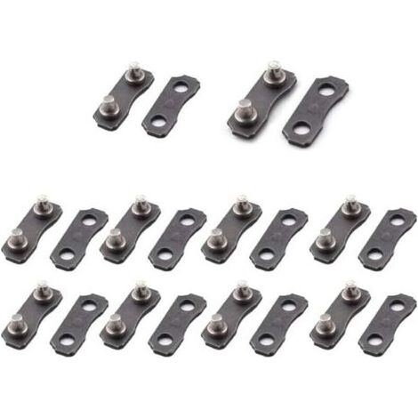 Kit de réparation de chaîne de tronçonneuse Ulisem 10 pièces pour courroies de calibre Master Link 3/8-LP, outils de calibre, parfaitement adaptés à l'original (1/4)