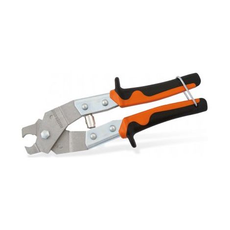 Finish – Agrafeuse à grillage pour poteaux ronds – Mâchoires inox 6mm – Ressort de rappel pour maniabilité – Protège-main intégré