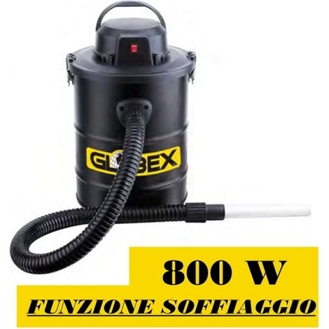 Aspiratore / Aspiracenere / Aspiraceneri/Aspirapolvere 800W 15lt. con funzione soffiatore Globex - Turbine