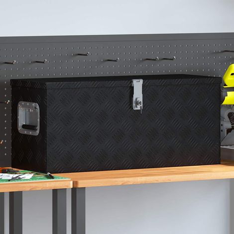 Boîte en aluminium 80×30×35 cm noire (1/5)