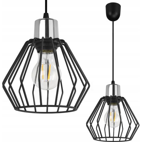 LAMPADA A SOSPENSIONE, LAMPADARIO DA SOFFITTO, PARALUME IN FILO, LED (1/5)