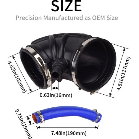 53032944AL - Intake pipe cleaning air duct suitable for 07-18 Dodge RAM 2500 3500 6.7 (1/4)