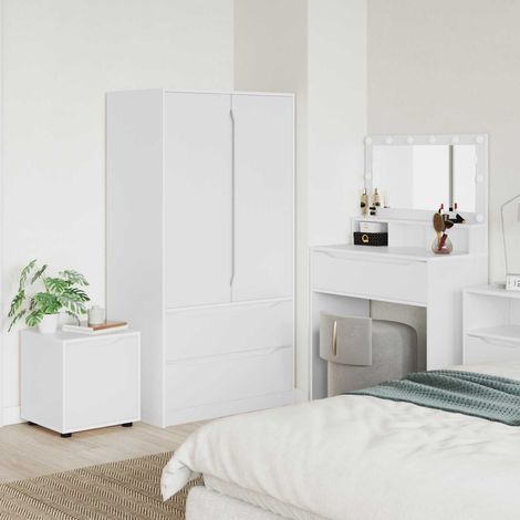 vidaXL Cabinet de salle de bain Blanc 40,5 x 40 x 44 cm (1/5)