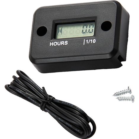 Affichage LCD Compteur horaire numérique Minuterie de jauge pour Quad Moto Motoneige motocross pit bike tondeuse à gazon tracteur camion