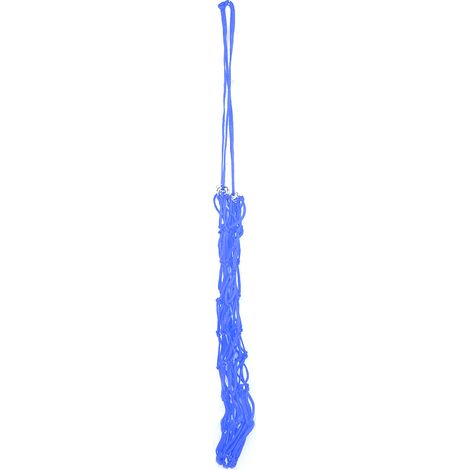 Filet à fourrage de taille moyenne, robuste et durable, en corde de nylon avec anneau de soudure argenté (bleu). (1/5)