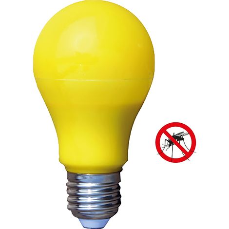 Lampadina Led Antizanzara A60 E27 9W gialla Novaline