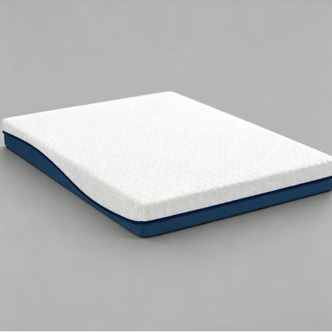 Materasso 140x190 cm in memory foam con gel e tè verde, sfoderabile, rigido, HOMVRA (1/4)