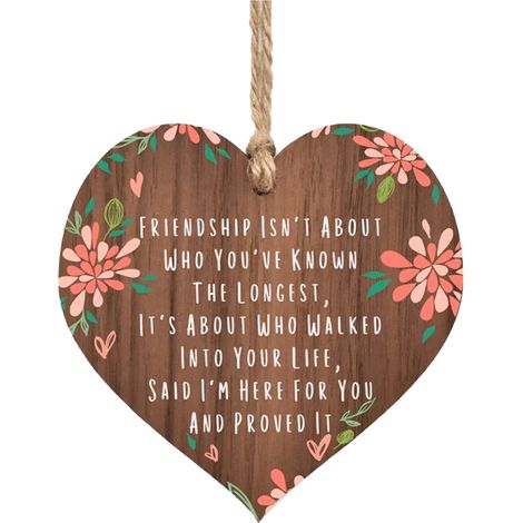 Wooden Plaque - Wall Decoration - Natural Pine Wood - Pre-Drilled Holes - For Living Room Bedroom Nursery - 1 Piece (1/5)