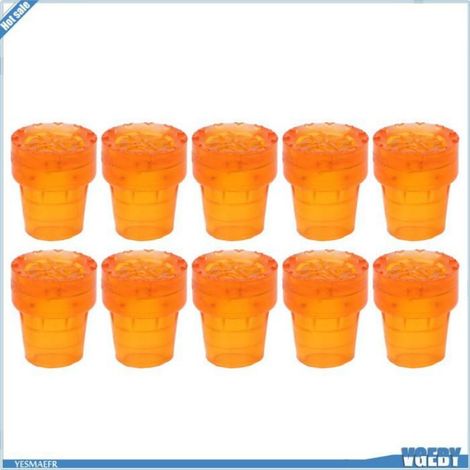 VGEBY Astuce de la béquille 10pcs pointe de la béquille caoutchouc 19 mm diamètre de diamètre résistance manutention Orange (1/5)