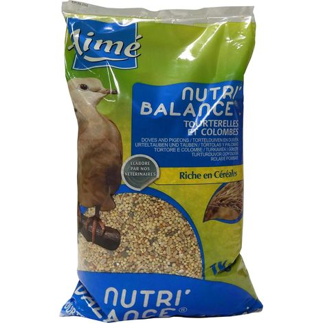 Nourriture pour Tourterelles et Colombes, NUTRI'BALANCE Repas pour Tourterelles et Colombes, Sac de 1KG (1/5)