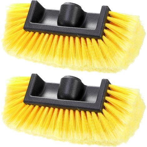 Set mit 2 x 25 cm (10 Zoll) Autowaschbürstenköpfen – Weiche Borsten – Ersatzteil für Auto, Wohnmobil, Boot oder Wohnwagen (1/5)