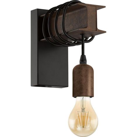 Eglo Iluminación Aplique de pared vintage Townshend 4 1XE27 (1/3)
