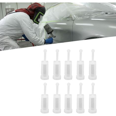 Lot de 10 filtres à peinture en nylon à mailles fines pour pistolets à peinture automobile (1/5)