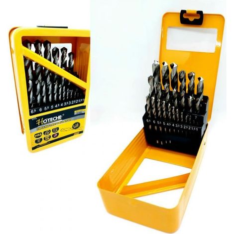 SERIE PUNTE HSS X METALLO IN BOX 25 PEZZI ELICOIDALI DA 1 A 13MMN (1/5)