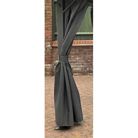 Replacement Curtains Set for Highfield L250 x W250 cm - Grey