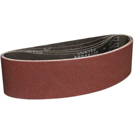 BUNTHAUS Bandes Abrasifs 100x915 mm-5 Pièces de 60 Grain Bande Ponceuse pour Ponçage et Polissage avec Ponceuse à Bande Portable (1/5)