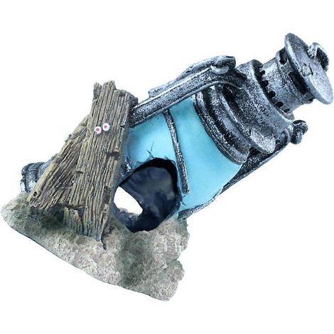Aquarium Ornament Resin Fish Tank Decoration for Aquarium Blue (1/5)