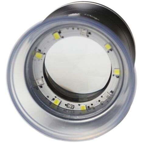 Loupe éclairée à échelle LED 30X avec 6 lumières UV blanches, loupe rechargeable, réticule interchangeable pour PCB, bijoux, pièces de monnaie, timbre, peinture textile antique, sac à fermeture éclair (1/5)
