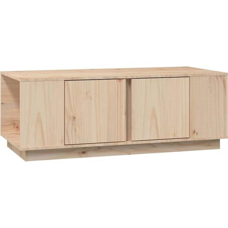 Maison Exclusive - Couchtisch 110x50x40 cm Massivholz Kiefer (1/5)